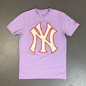 New Era Lavender T-Shirt with White Logo